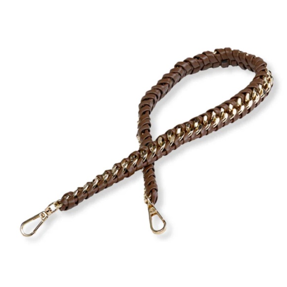 NWT Wanderfull Brown Vegan Leather Hydro Bag with additional 23 1/2 Inch Strap - Picture 6 of 7